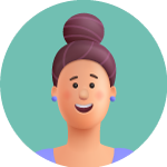 Ofis temizliği hizmetini yorumlayan müşteriyi temsil eden avatar görsel