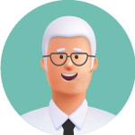 Ofis temizliği hizmetini yorumlayan müşteriyi temsil eden avatar görsel